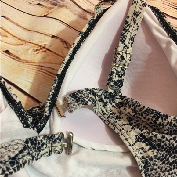 Python Snake Print One Piece Bathing Suit Swimsuit - Picture 6 of 6